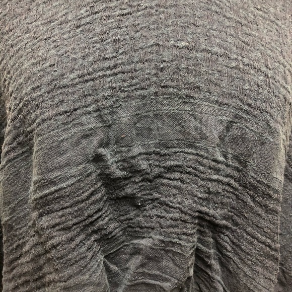 UO Dark Blue Poncho - Picture 3 of 3